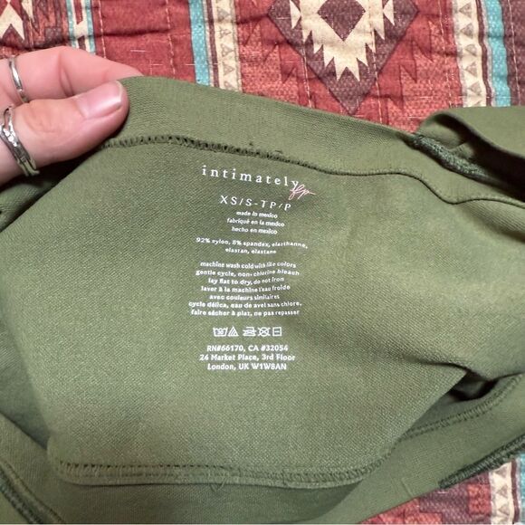 Free people green bralette size XS small - Picture 2 of 5